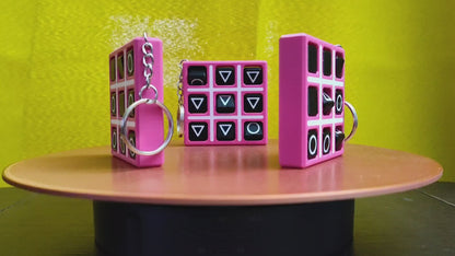 Squid Game Tic Tac Toe Keychain