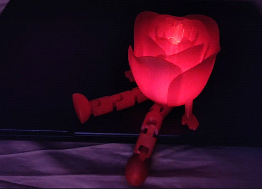 Glowing Articulated Rose