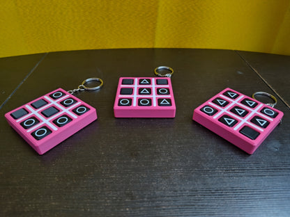 Squid Game Tic Tac Toe Keychain