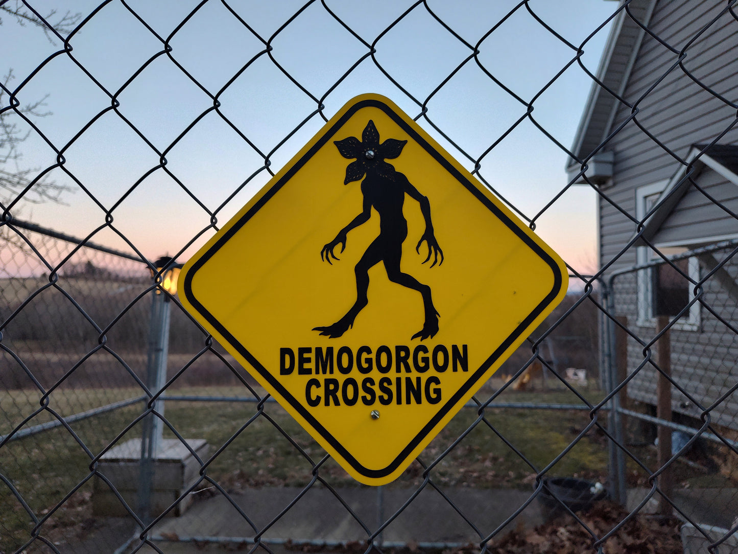 Demogorgon Crossing – 3D Printed Sign